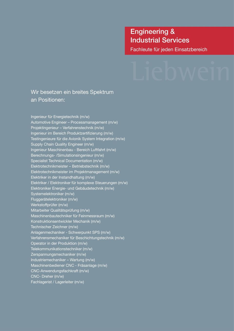 Maschinenbau - Bereich Luftfahrt (m/w) Berechnungs- /Simulationsingenieur (m/w) Specialist Technical Documentation (m/w) Elektrotechnikmeister Betriebstechnik (m/w) Elektrotechnikmeister im