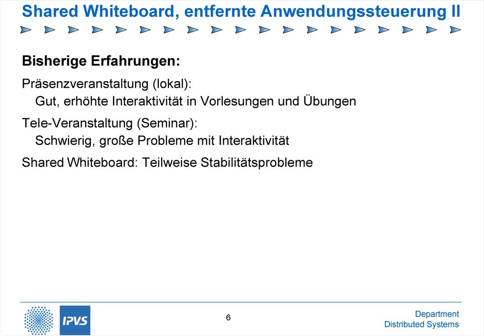 Vorlesungen und Übungen Tele-Veranstaltung (Seminar): Schwierig,