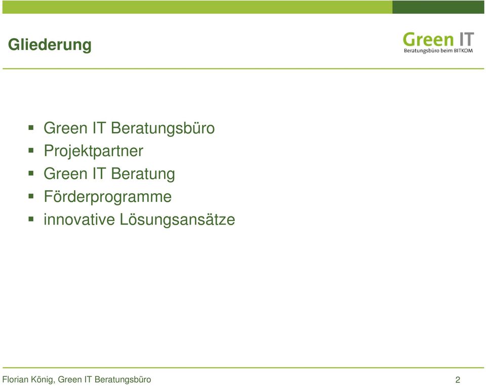 Projektpartner Green IT