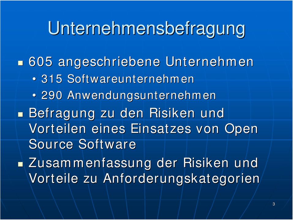 Risiken und Vorteilen eines Einsatzes von Open Source Software