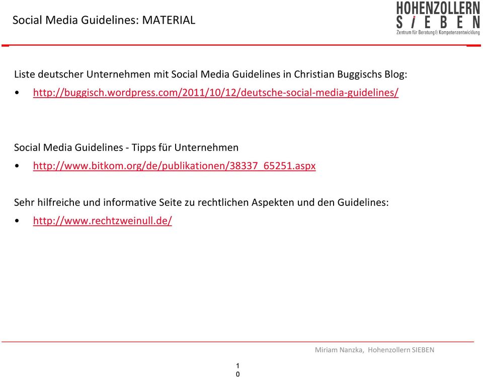 com/2011/10/12/deutsche-social-media-guidelines/ Social Media Guidelines - Tipps für Unternehmen