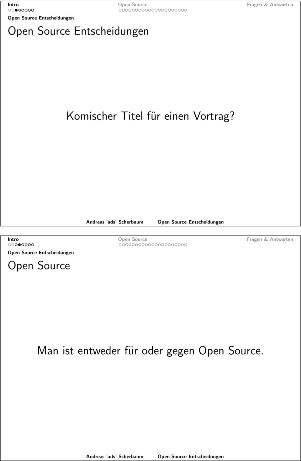 Intro Open Source Open Source