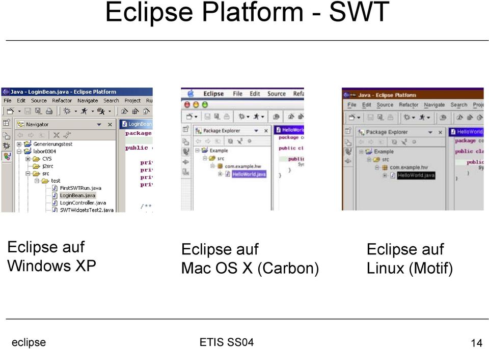Eclipse auf Mac OS X