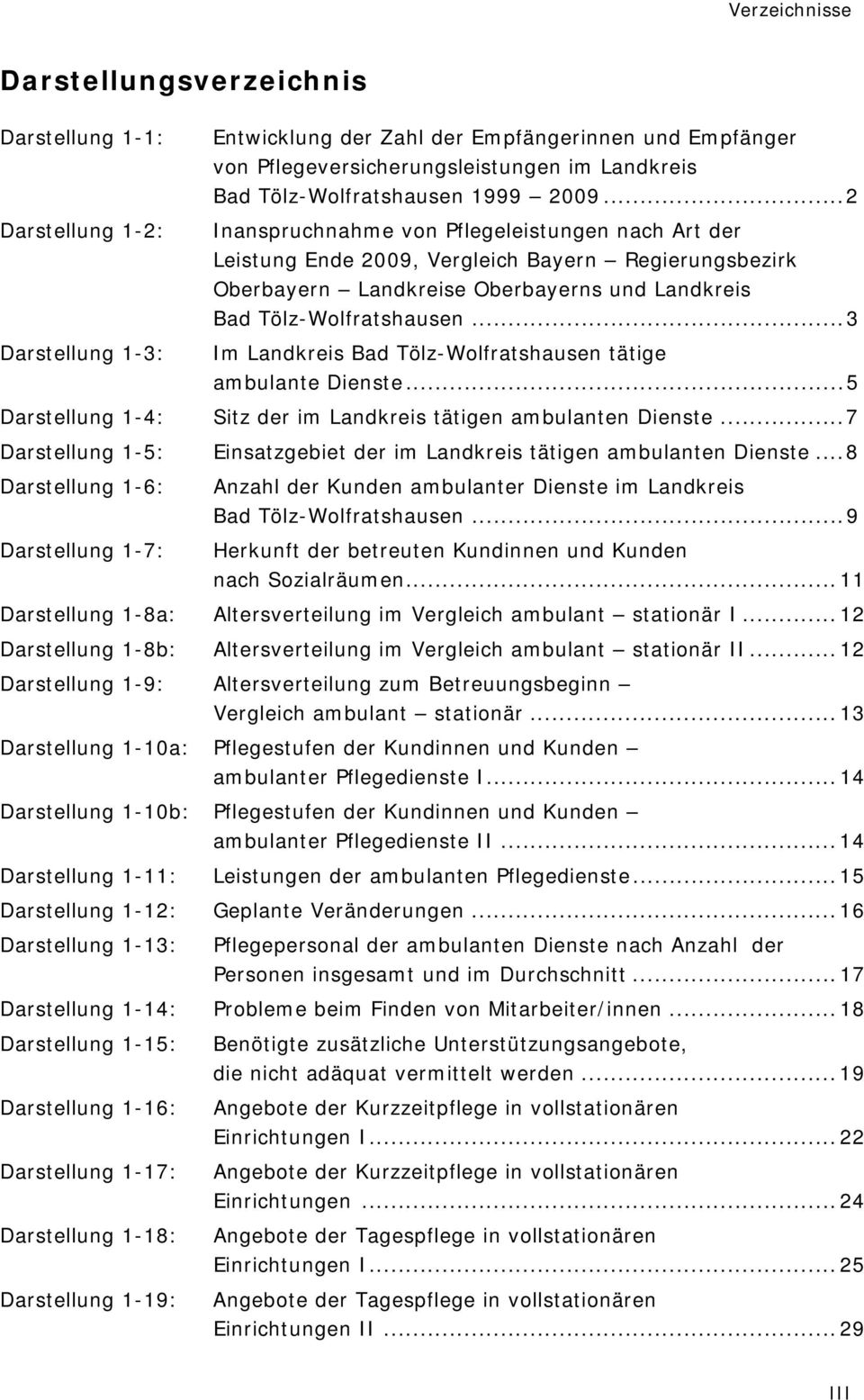 ..2 Inanspruchnahme von Pflegeleistungen nach Art der Leistung Ende 2009, Vergleich Bayern Regierungsbezirk Oberbayern Landkreise Oberbayerns und Landkreis Bad Tölz-Wolfratshausen.