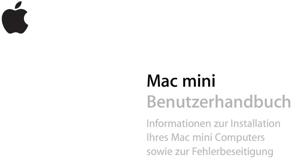 Installation Ihres Mac mini