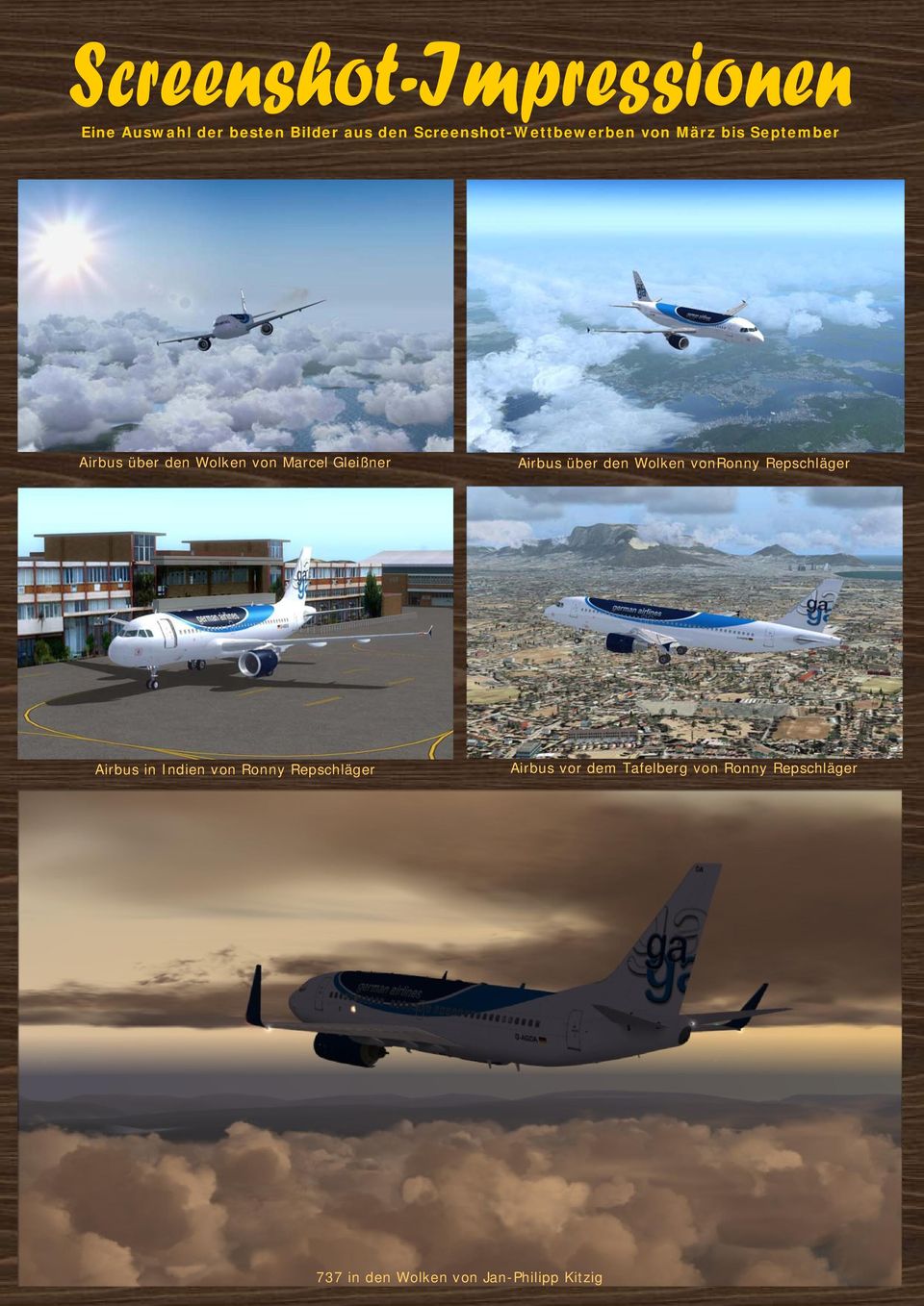 Wolken vonronny Repschläger Airbus in Indien von Ronny Repschläger Airbus