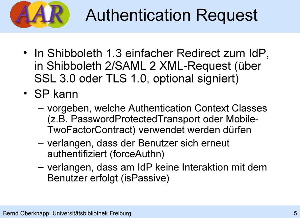 n, welche Authentication Context Classes (z.b.