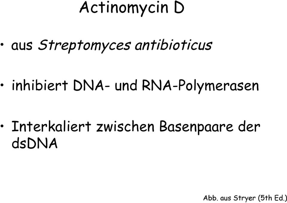 RNA-Polymerasen Interkaliert