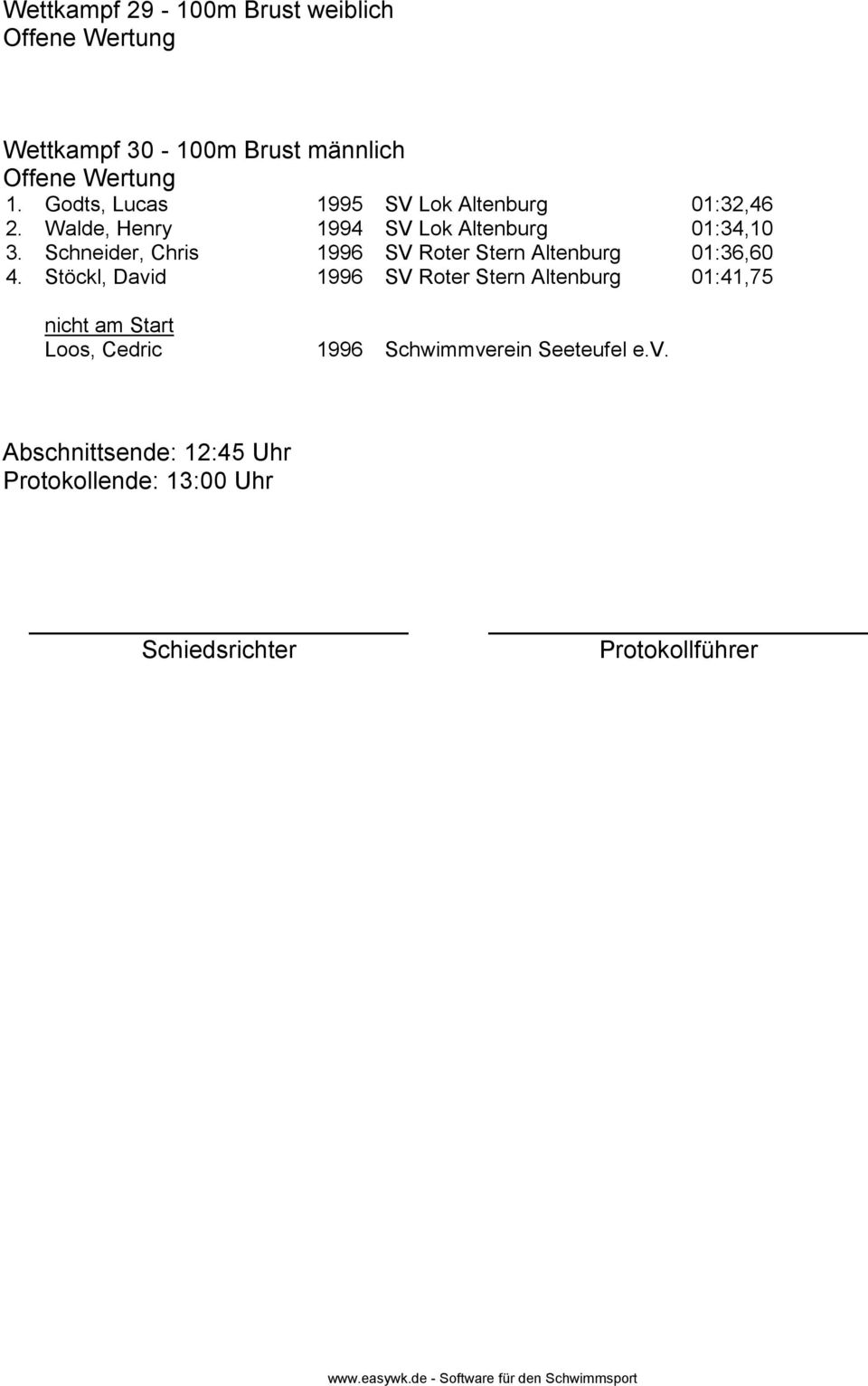Schneider, Chris 1996 SV Roter Stern Altenburg 01:36,60 4.