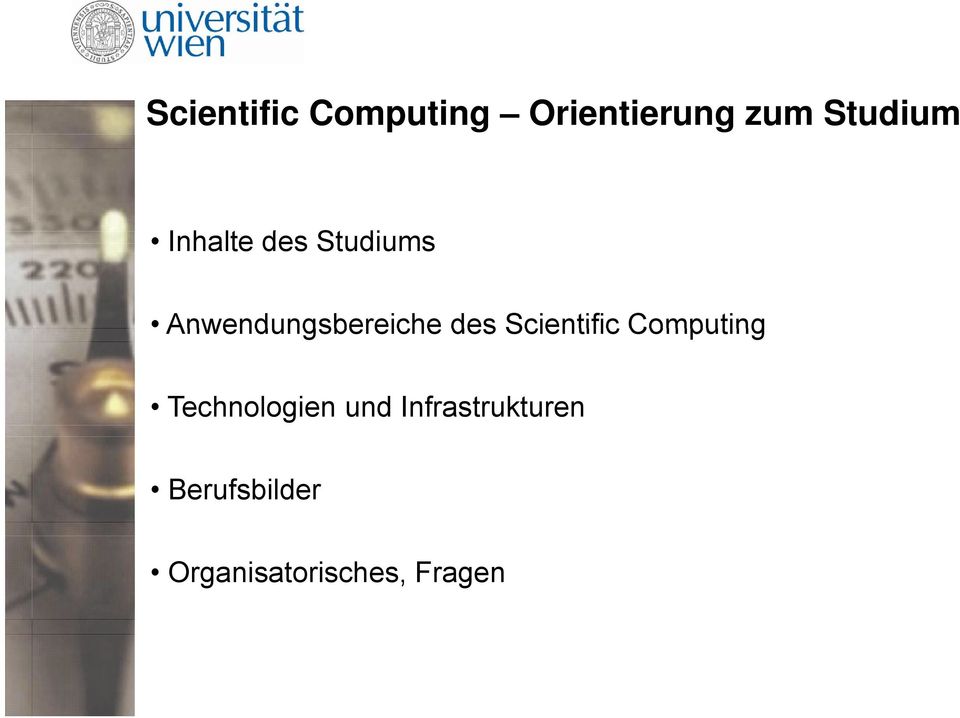 Scientific Computing Technologien und