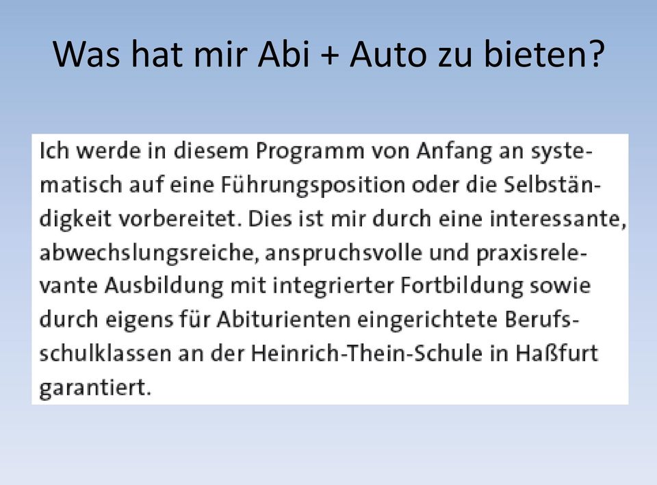 Auto zu