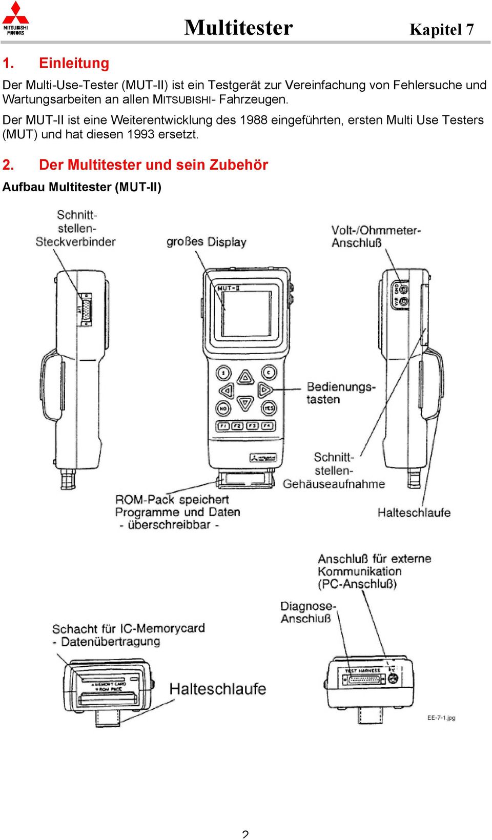 Der MUT-II ist eine Weiterentwicklung des 1988 eingeführten, ersten Multi Use Testers