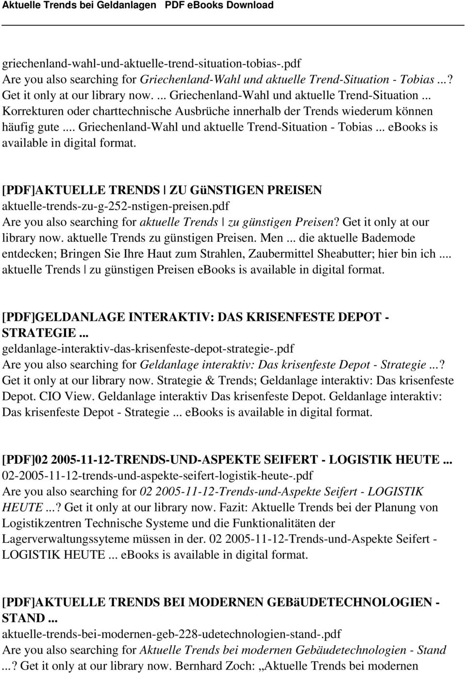 .. Griechenland-Wahl und aktuelle Trend-Situation - Tobias... ebooks is available in digital format. [PDF]AKTUELLE TRENDS ZU GüNSTIGEN PREISEN aktuelle-trends-zu-g-252-nstigen-preisen.