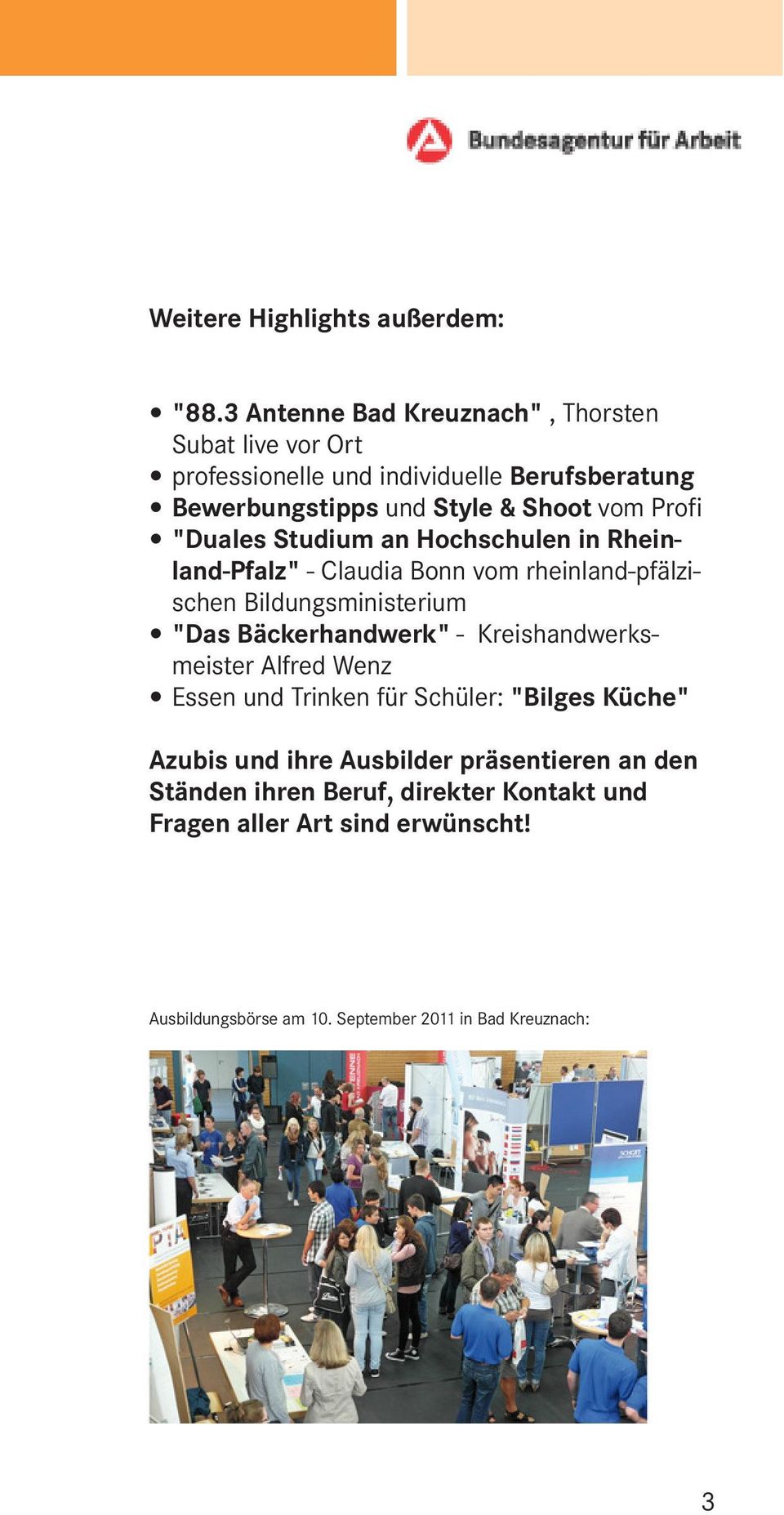 Profi "Duales Studium an Hochschulen in Rheinland-Pfalz" - Claudia Bonn vom rheinland-pfälzischen Bildungsministerium "Das Bäckerhandwerk" -