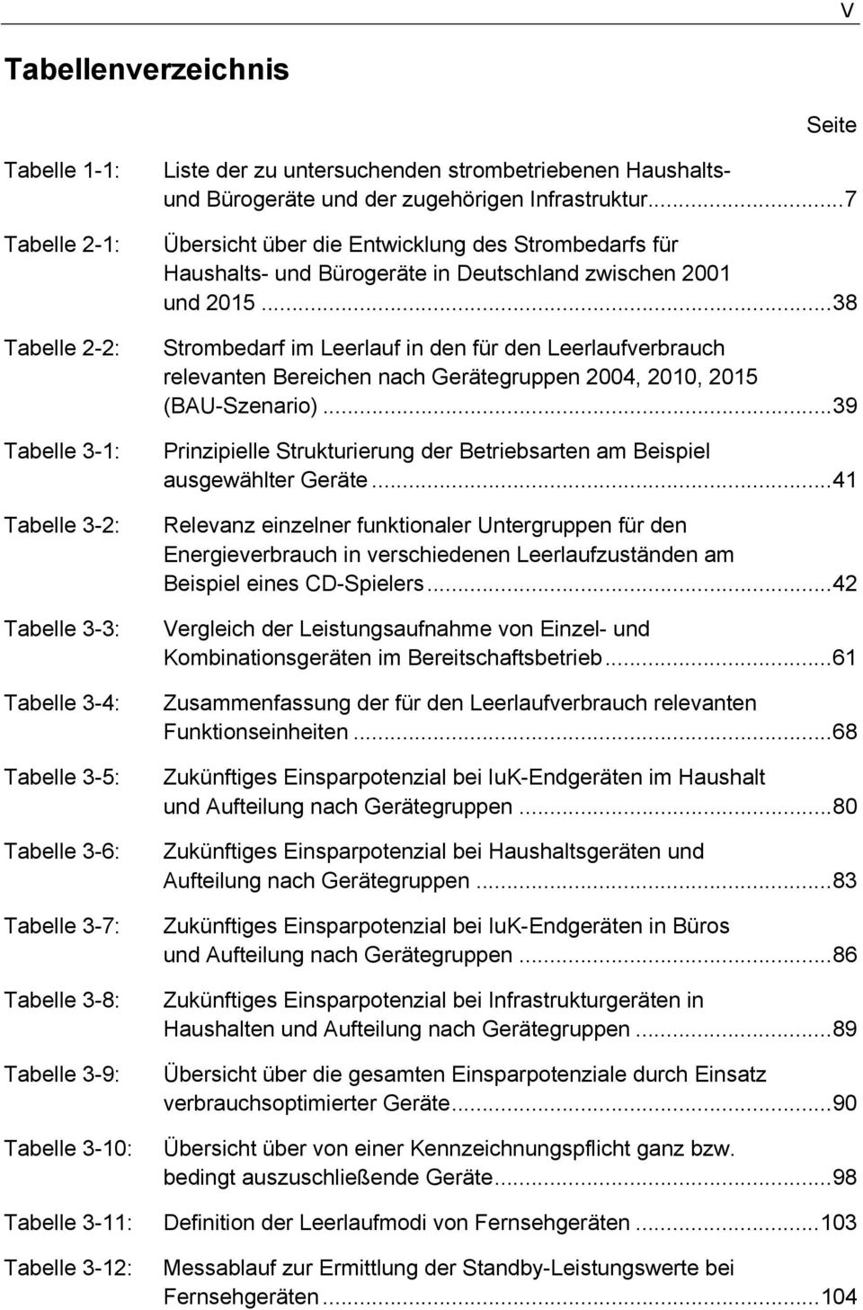 ..7 Übersicht über die Entwicklung des Strombedarfs für Haushalts- und Bürogeräte in Deutschland zwischen 2001 und 2015.
