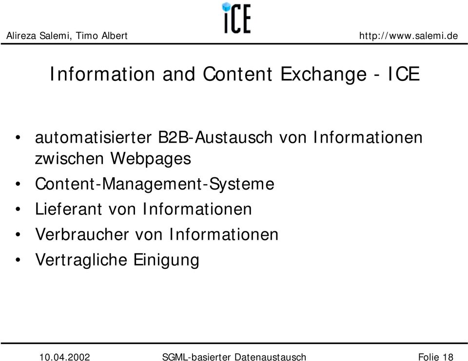 Content-Management-Systeme Lieferant von Informationen