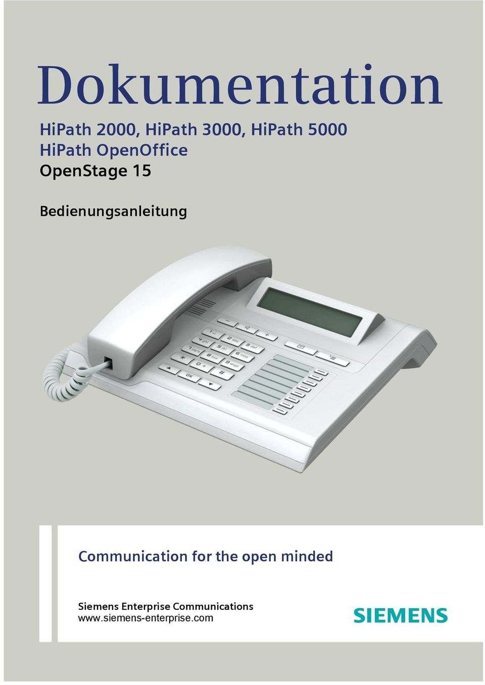 Bedienungsanleitung Communication for the open