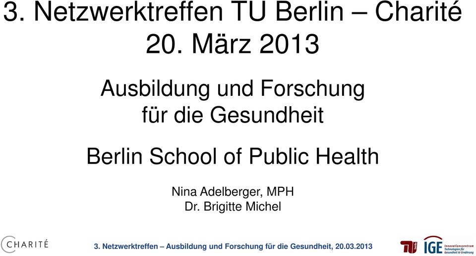 die Gesundheit Berlin School of Public