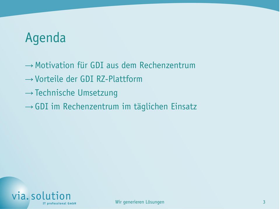 RZ-Plattform Technische Umsetzung GDI im