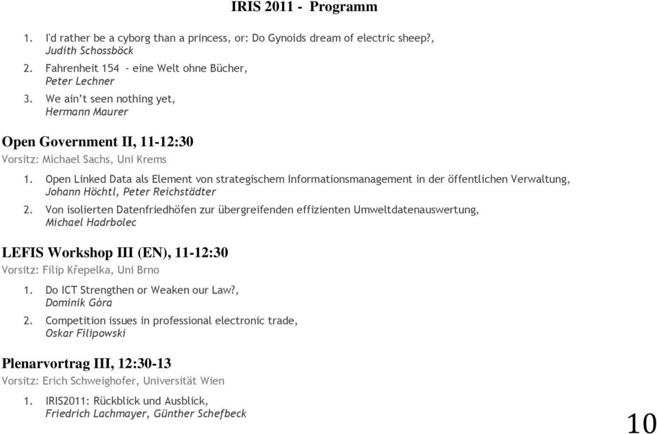 Open Linked Data als Element von strategischem Informationsmanagement in der öffentlichen Verwaltung, Johann Höchtl, Peter Reichstädter 2.