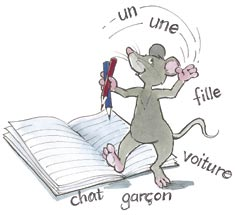 LEÇON G un / une Der unbestimmte Artikel Singular Théo est une souris? männlich un chien une souris weiblich Non, c est un chien. Théo est un chien. Paulette est une souris. Théo ist ein Hund.