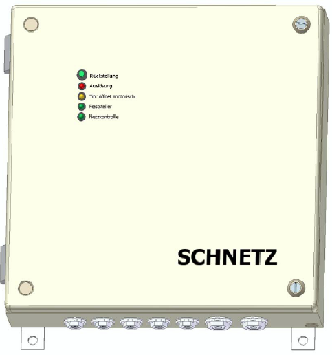 FSS103 Typenblatt Vollautomatische Steuerung für Brandschutzschiebetore in Verbindung mit SCHNETZ ATS...MOF Antrieben Zulassungsnummer Z6.