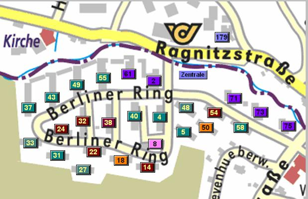 Graz, Berliner Ring Dezentrale Einspeisung durch Kollektoren Speicherung in zentralem Puffer