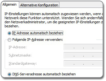 IP-Adresse automatisch beziehen In Windows XP: Wählen Sie Start / Ausführen, geben Sie ncpa.cpl ein und klicken Sie auf OK. Automatischen Bezug der IP-Adresse einstellen 1.