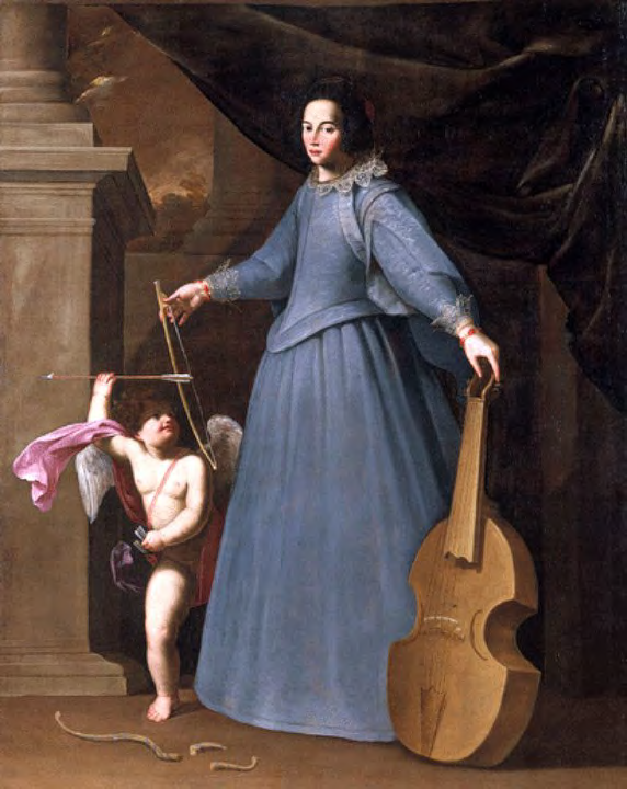 !! Abbildung: Fabio della Corgna: Leonora Baroni, um 1640,!! Corciano (Perugia), Castello di Pieve del Vescovo, (Galassi, 2009) Maugars, 1639: S.