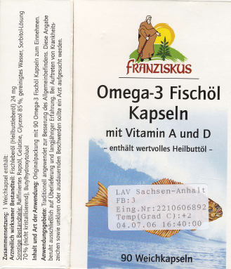 Dioxin-Monitoring 2009 Nahrungsergänzungsmittel nzungsmittel