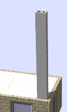Handbuch Gebäudemodell mit Allplan IBD erstellen (Hochbau) 83 Kamine Methode: Markieren und Kopieren gesamter Bauteile aus dem Assistenten, Anpassung der Höhe und der Objektattribute Für den Kamin