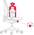 System 39 Ergonomie Ergonomisch, komfortabel. Die körpergerechte Synchronmechanik (in vier Positionen arretierbar) und die Lumbalunterstützung bilden die Grundlage für ergonomischen Sitzkomfort.