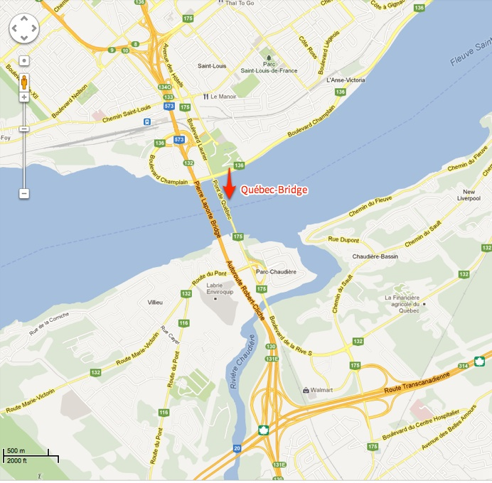 (2) Québec-Brücke, Kanada.