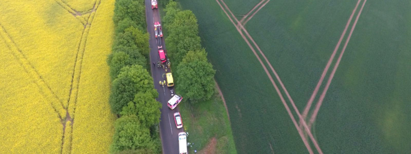 20. Einsatzübung Verkehrsunfall aller elf Feuerwehren der Gemeinde Stockelsdorf Am Freitag, 20.