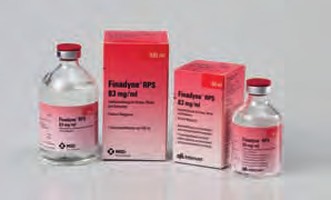 Finadyne RPS 83 mg/ml Injektionslösung für Rinder, Pferde und Schweine Nichtsteroidales, peripher wirksames Analgetikum, Antiphlogistikum und Antipyretikum (Flunixin-Meglumin) Antiphlogistika /