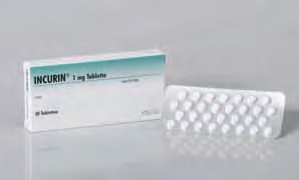 Incurin 1 mg Tabletten für Hunde Kurzzeit-Östrogen (Estriol) Zusammensetzung Wirkstoff: Estriol 1 mg/tablette Runde Tabletten mit einfacher Bruchrille Anwendungsgebiete Incurin ist zur Behandlung