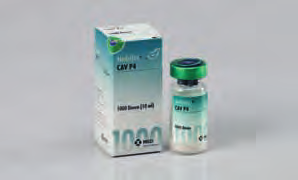 Nobilis CAV P4 Lyophilisat und Lösungsmittel zur Herstellung einer Injektionssuspension, für Hühner CIA (Infektiöse Anämie der Küken)- Lebendimpfstoff Zusammensetzung Eine Dosis enthält: CAV (Stamm