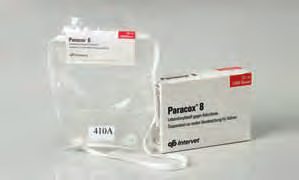 Paracox 8 Suspension zur oralen Verabreichung für Hühnerküken (1 bis 9 Tage alt) Attenuierter Kokzidiose-Lebendimpfstoff (8 Stämme) Zusammensetzung Arzneilich wirksame Bestandteile und sonstige