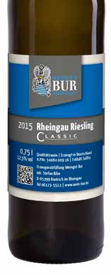 esweinprämierung esweinprämierung Weißwein Riesling Classic 10. 2014 Bur- Riesling Classic 0,75l / 5,60 12,5 % vol, RZ 13,1g/l, S 7,5g/l ein Allround-Wein für jedermann goldene Preismünze 11.