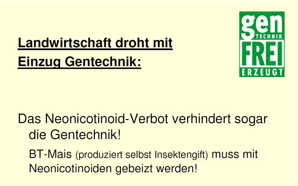 Wie argumentiert das Deutsche Landwirtschaftsministerium sein Neonikotinoid-Verbot bei Wintergetreide?