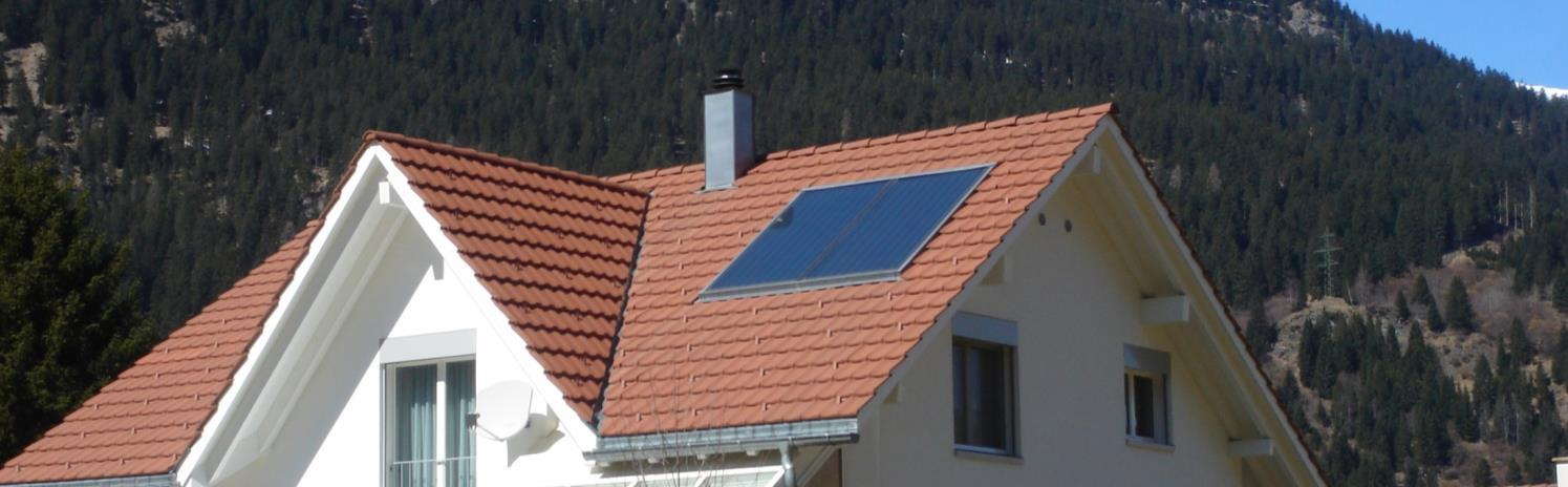 Haustechnische Anlagen Thermische Solaranlage ohne Anforderungen an die Gebäudehülle: