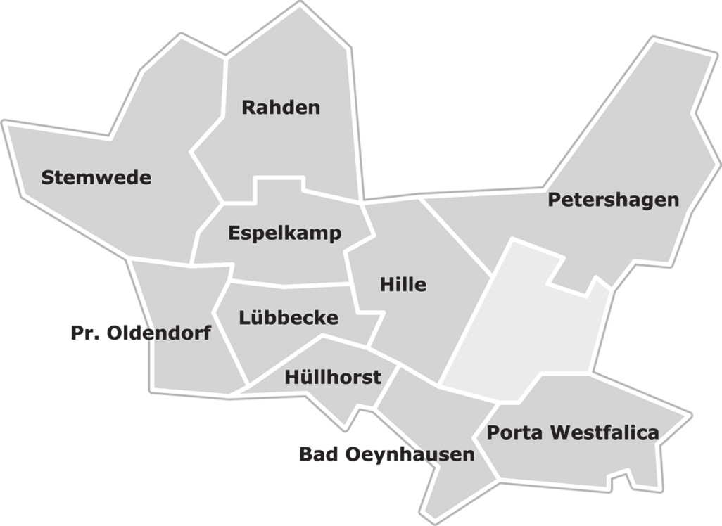 Übersicht über den Grundstücksmarkt im Kreis Minden-Lübbecke (ohne Stadt