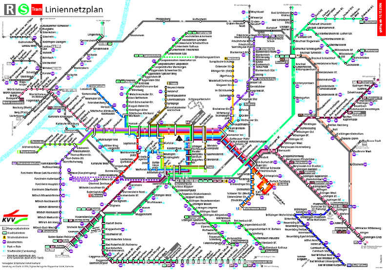 Systemvorteile Stadtbahnsysteme Netzdichte, Haltestellendichte Positive Beispiele: Karlsruhe, Zürich, Mannheim Dichtes Netz in Stadt und Region In Karlsruhe gibt es 0,8