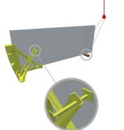 Drehen der Doppelwand Drehbock Fixierpunkte der Hebehaken Einstellschraube, Fixierung der Elemente (3) Aufbewahrungsort der Seilösen Drehbock in Position bringen (3) (3) (3) Einrichten einer