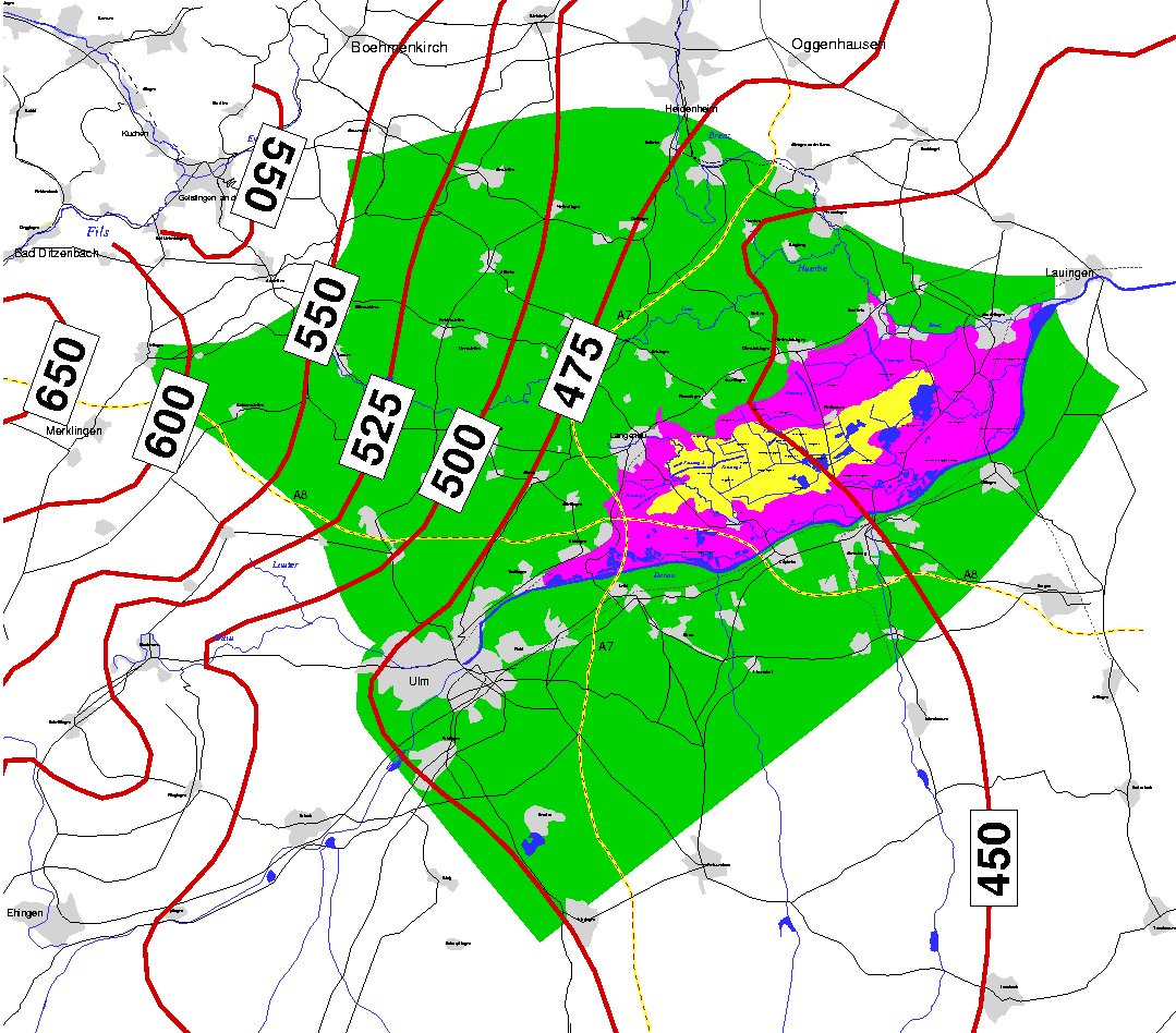 Untersuchungsgebiet Hydrogeologische Situation Ökologisch bedeutender Torfaquifer Regionaler Kiesgrundwasserleiter Überregionaler