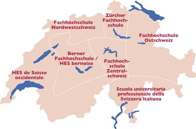 Die Bildungslandschaft Schweiz (tertiäre Bildung) 10 traditionelle Universitäten 2 Eidgenössische Technische