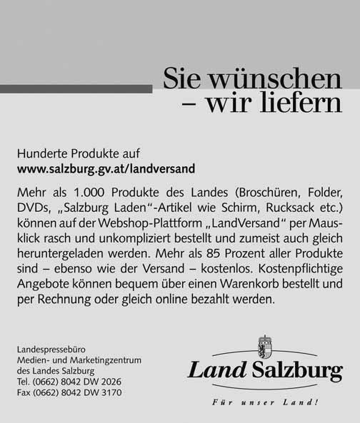 Wild & Team Fotoagentur GmbH, Presse, Text, Bildübertragung, Archiv, Studio, 5020 Salzburg, Merianstraße 38, Tel. (0 66 2) 62 01 26, Fax (0 66 2) 88 14 10, E-Mail: d.wild@salzburgphoto.