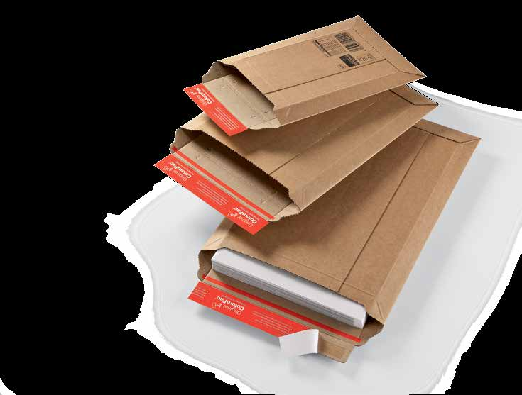 Packt selbst dicke Kataloge die starke Versandtasche aus Wellpappe Geeignet für Prospekte, Zeitschriften, Bücher, Versandhauskataloge und vieles mehr.