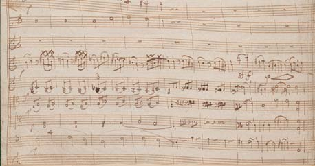 Autographe Partitur: Ludwig van Beethoven Konzert für Violine und Orchester C-Dur, WoO 5 Fragment, 20 Seiten, gebunden Die Handschrift dieser Partitur wird in der Beethovenforschung traditionell