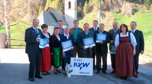 24 vereine & verbände Katholischer Verband der Werktätigen 60 Jahre KVW Rabenstein Am Sonntag, den 26. Oktober, wurde in Rabenstein die Gründung des KVW vor 60 Jahren gefeiert.